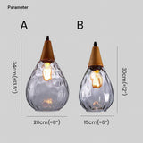 Artisan Glass Pendant Light Vintage Anti Glare for Dining Room