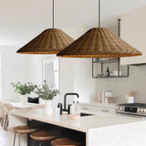 Wabi-Sabi Bamboo Pendant Ceiling Light for Kitchen