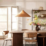 Wabi-Sabi Bamboo Pendant Ceiling Light for Kitchen