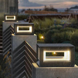 Outdoor Solar Waterproof Column Outdoor Stone Pillar Lights