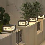 Outdoor Solar Waterproof Column Outdoor Stone Pillar Lights
