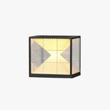 Outdoor Stainless Square LED Light Pillars