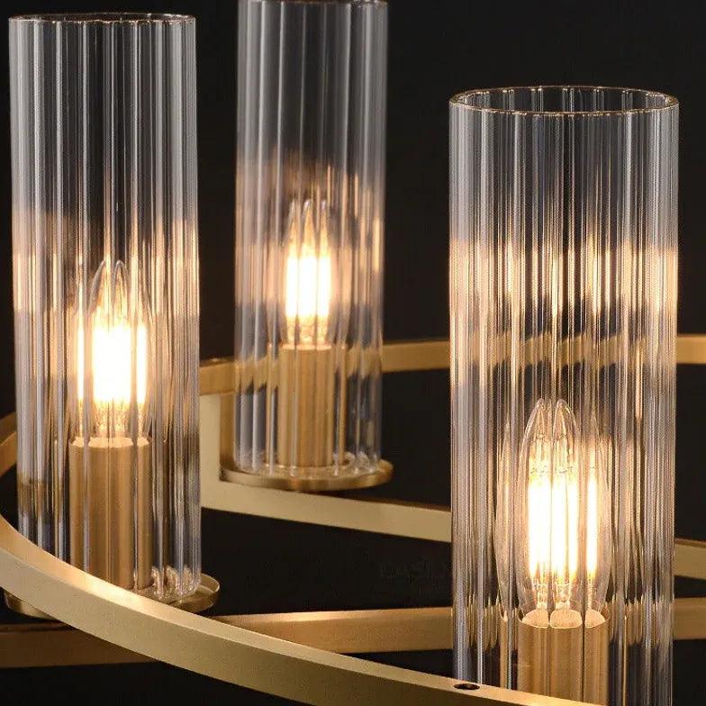 Ring-Frame Design Living Room Gold Chandelier - Clowas