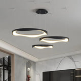 Ring-shaped Metal Acrylic LED Living Room Pendant Light - Clowas