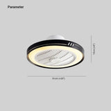 Ring-Shaped Minimalist Bedroom Ceiling Fan Light - Clowas