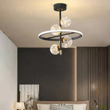 Glass Bubble Starry Sky Modern Bedroom Pendant Light