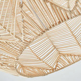 Wabi Sabi Rattan Ball Pendant Light for Tea Room