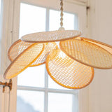 Southeast Asian Rattan Flower Pendant Light