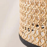 Japanese Rattan Floor Standing Tripod Lamps