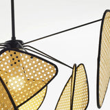 Boho Rattan Pendant Light Dimmable for Dining Room