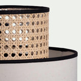 Contemporary Chinese Rattan Lantern Pendant Light