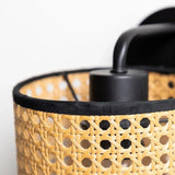Japanese Retro Rattan Wall Light