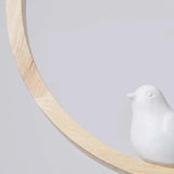 Round Bird Dining Room Wooden Pendant Light - Clowas