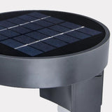 Round Black Solar Outdoor Wall Lights - Clowas