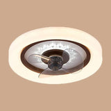 Round Border Wooden Ceiling Fan with Light - Clowas
