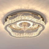 Round Ceiling Fan for Bedroom Pendant Light - Clowas
