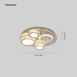Round Ceiling Fan for Bedroom Pendant Light - Clowas