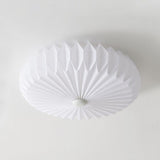 Modern Geometric Pleated Shade Ceiling Light for Study Room