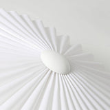 Modern Geometric Pleated Shade Ceiling Light for Study Room