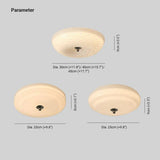 Round Glass for Bedroom White Ceiling Light - Clowas