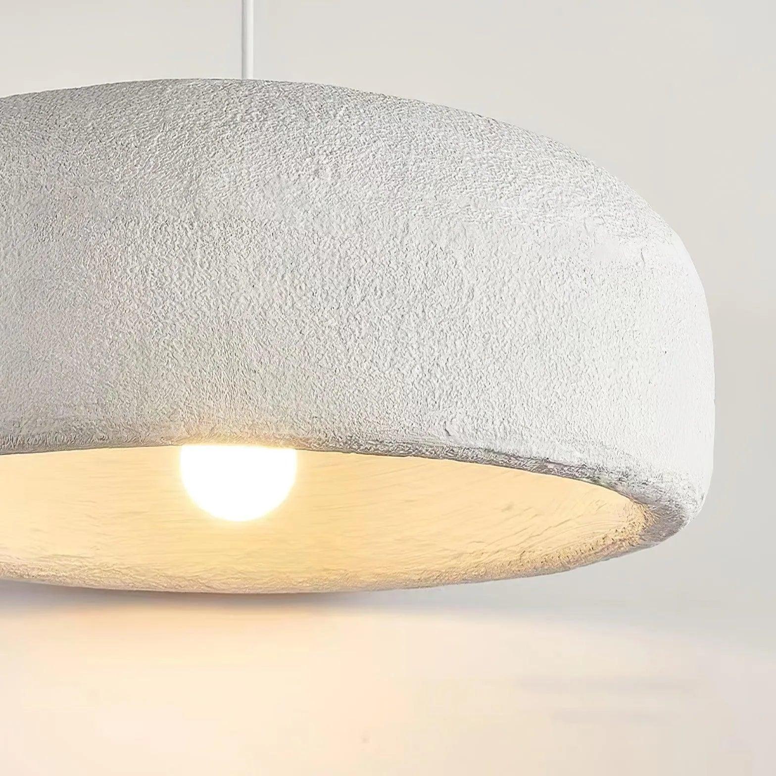 Round Minimalist Modern White Pendant Light - Clowas