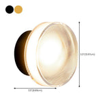 Modern Minimalist Circular LED Wall Light for Bedroom