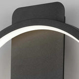 Round Modern Clock Gold Flush Wall Lamp - Clowas