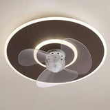 Round Noodle Modern Ceiling Fan with Light - Clowas