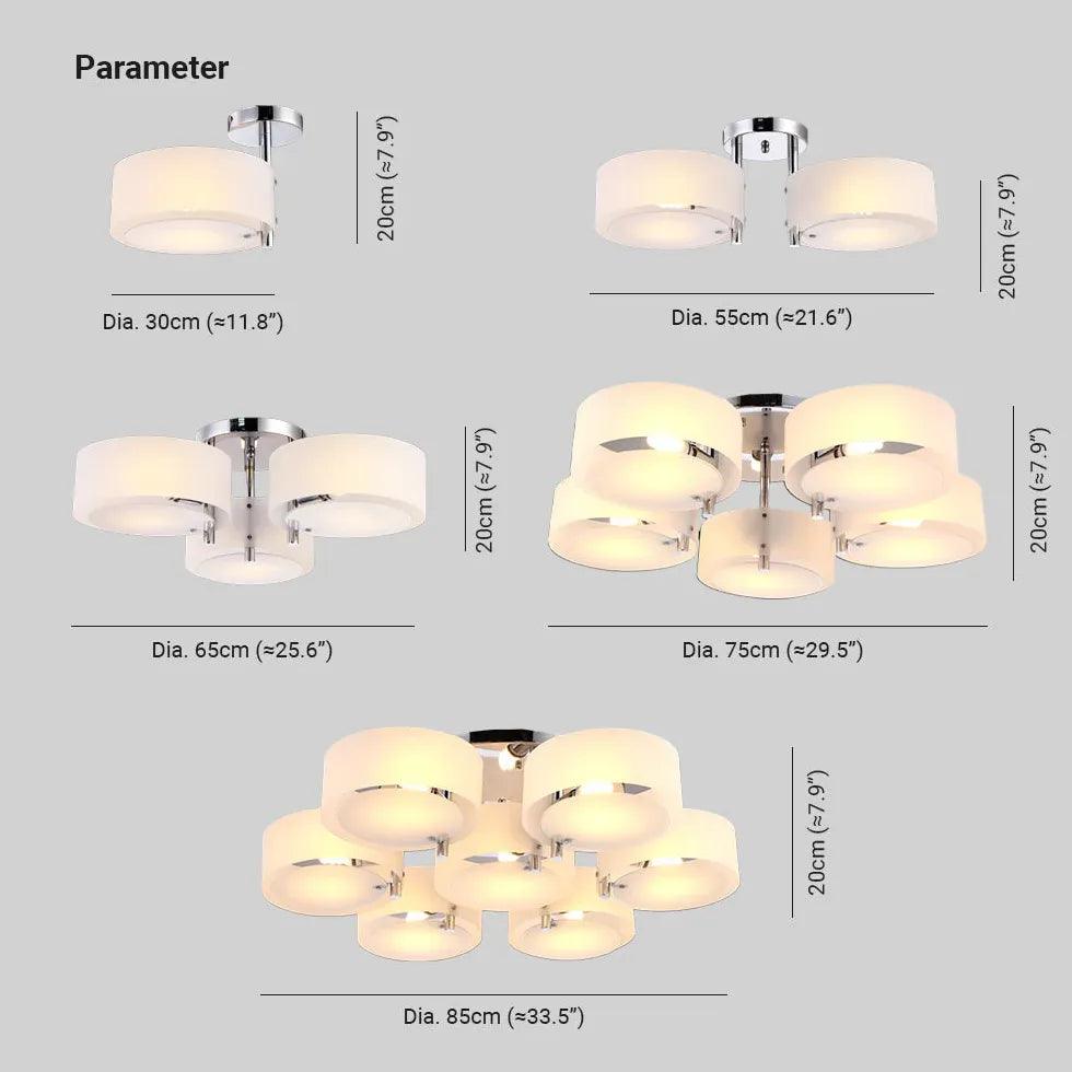 Round Petals LED Modern Flush Ceiling Lights - Clowas