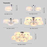 Round Petals LED Modern Flush Ceiling Lights - Clowas