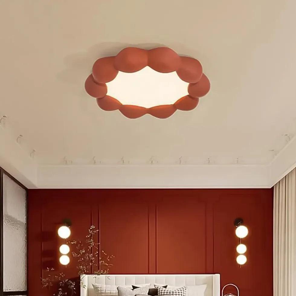 Round Wreath Shape LED Bedroom Ceiling Light - Clowas