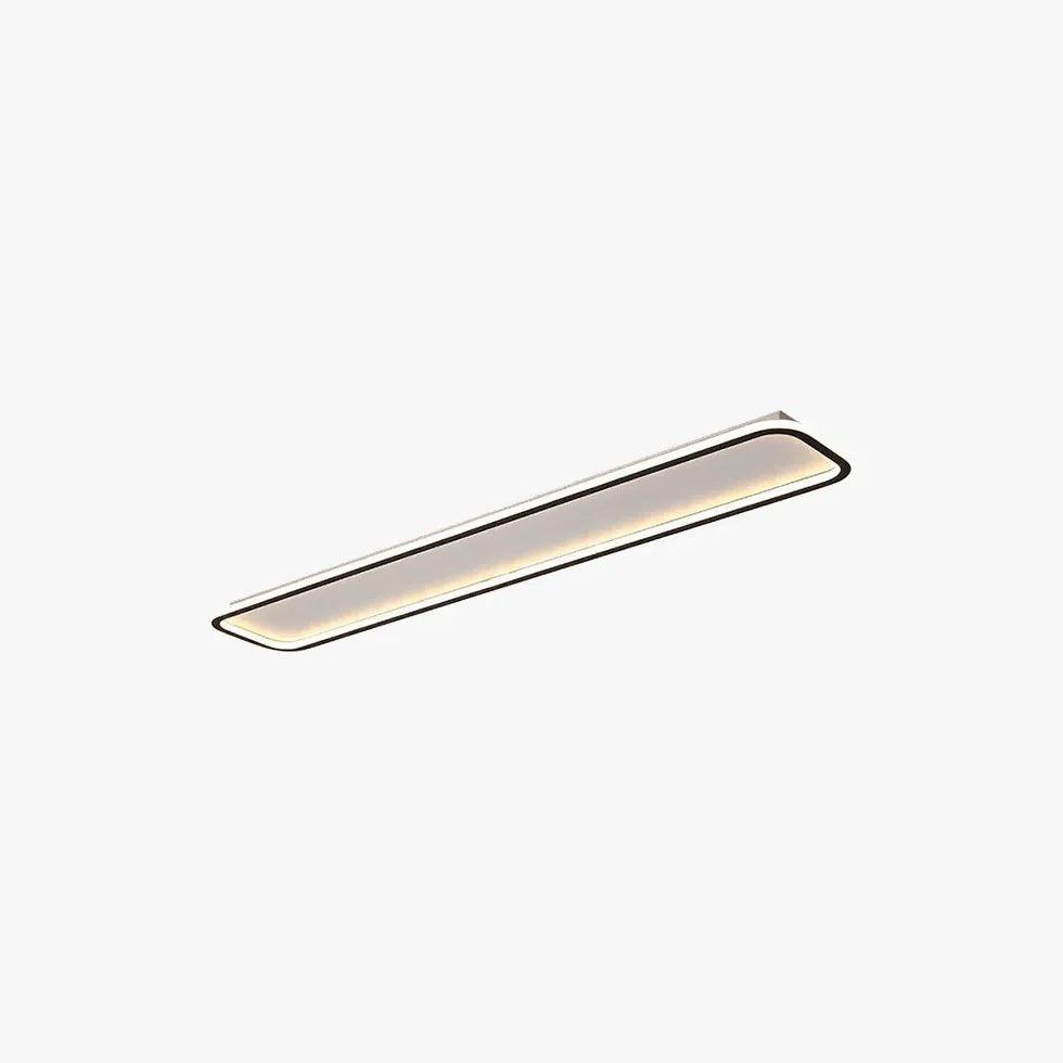 Rounded Corners Black Modern Flush Ceiling Lights - Clowas