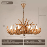 Rustic style antler led chandelier - Clowas