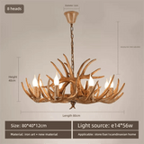 Rustic style antler led chandelier - Clowas