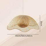 Zen Style Living Room Rattan Pendant Light