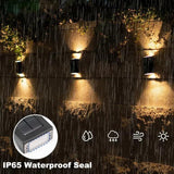 Solar Waterproof Outdoor Up Down LED Wall Light