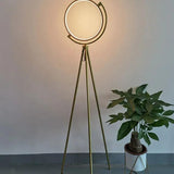 Tripod Floor Lamp with Rotating Round Design