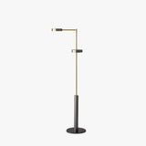 Modern Metal Floor Lamp with Dual Heads for Living Room