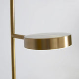 Modern Metal Floor Lamp with Dual Heads for Living Room