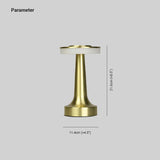 Metal Lamp Table with Retro Dumbbell Design