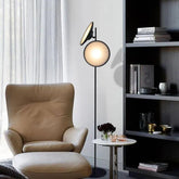 Metal Floor Lamp with Nordic Round Design