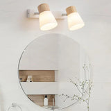 Minimalist Wooden Glass Led Wall Light
