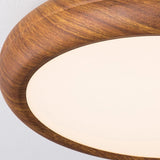 Circular Eye-Caring Lights for Wooden Bedroom Ceilings