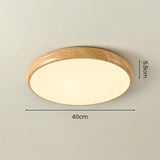 Circular Eye-Caring Lights for Wooden Bedroom Ceilings