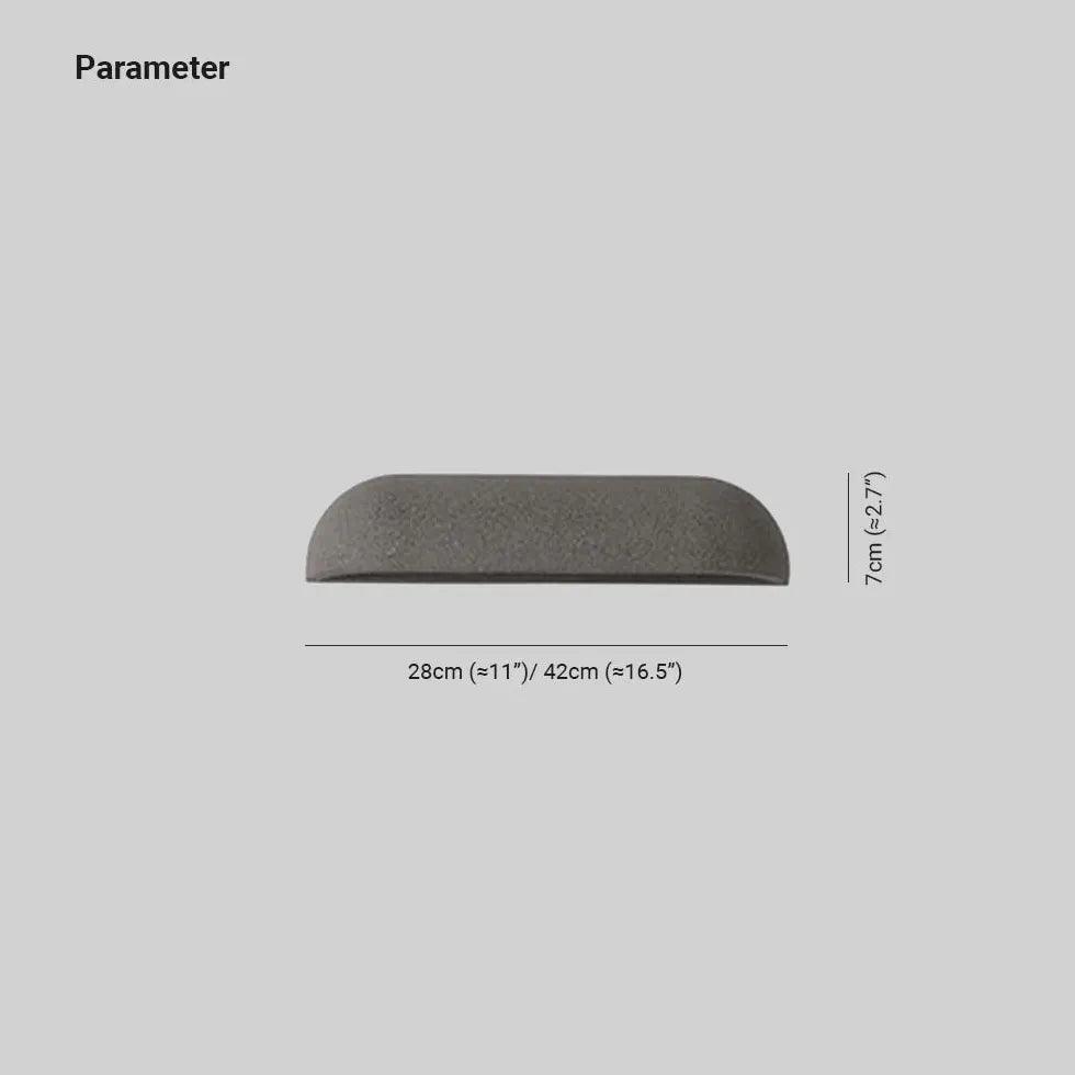 Semi Elliptical Stone Outdoor Wall Lights - Clowas