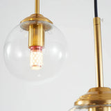Modern Globe Glass Pendant Light Dimmable for Kitchen Island