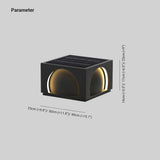 Semicircle Rectangle Led Outdoor Pillar Lights - Clowas