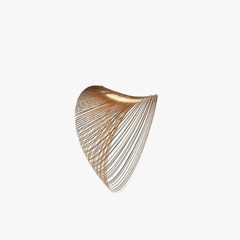 Shell Spiral Vintage Wooden Pendant Light - Clowas