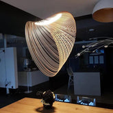 Shell Spiral Vintage Wooden Pendant Light - Clowas