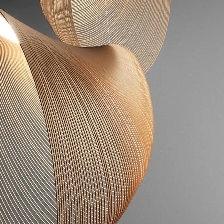 Shell Spiral Vintage Wooden Pendant Light - Clowas